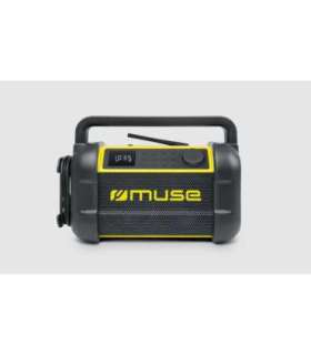 Muse M-928 BTY Jobsite Radio speaker Waterproof Bluetooth Black/Yellow Portable Wireless connection