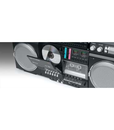 Muse Ghetto Blasters M-380 GB AUX in Bluetooth Cassette deck CD player Black