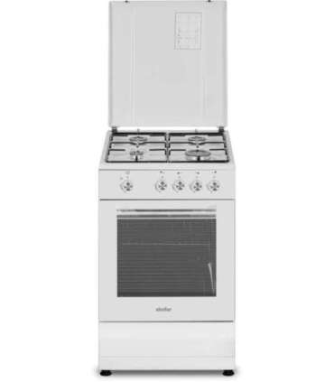 Simfer Cooker 4401SGRBB.1 Hob type Gas Oven type Gas White Width 50 cm Depth 55 cm 49 L