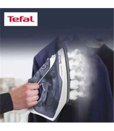 TEFAL FV2837E0 Steam Iron 2400 W Water tank capacity 150 ml Continuous steam 35 g/min Blue/White