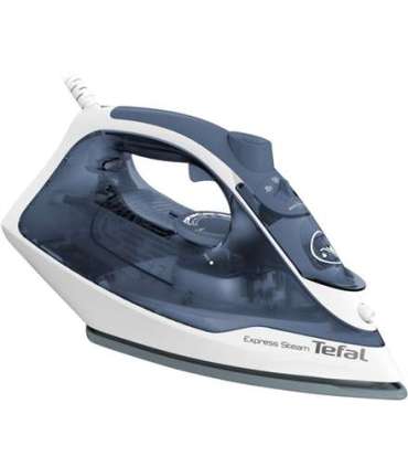 TEFAL FV2837E0 Steam Iron 2400 W Water tank capacity 150 ml Continuous steam 35 g/min Blue/White