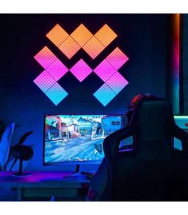 Twinkly|Squares Smart LED Panels Starter Kit (6 panels)|RGB – 16M+ colors