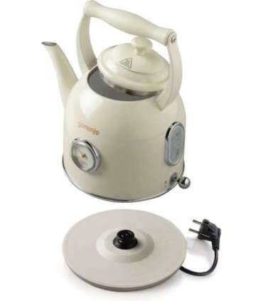 Gorenje Kettle K17CLIN Electric 2000 W 1.7 L Plastic/Metal 360° rotational base Ivory