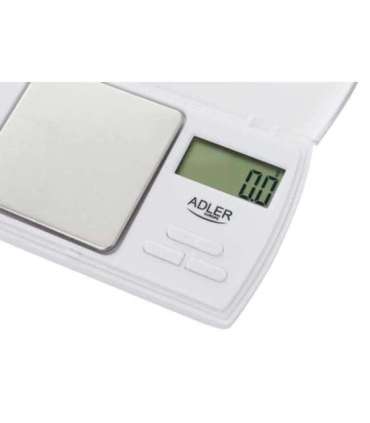 Adler Precision scale AD 3161 Maximum weight (capacity) 0.5 kg Accuracy 0.01 g White
