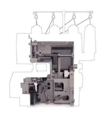 Singer Sewing Machine 14HD-854 Heavy Duty Serger Number of stitches 8 Grey