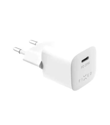 Fixed Mini USB-C Travel Charger USB-C/Lightning Cable