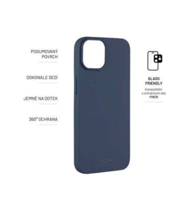 Fixed Story Back cover Apple iPhone 14 Pro Max Rubberized Blue
