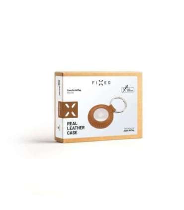 Fixed Case for AirTag Genuine cowhide Brown