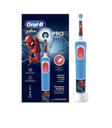 Oral-B Electric Toothbrush Vitality PRO Kids Spiderman Rechargeable For kids Number of brush heads included 1