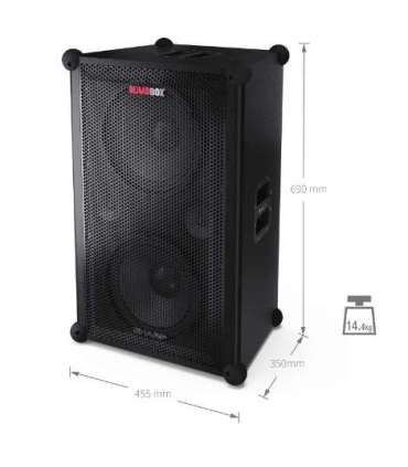 Sharp SumoBox CP-LS200 High Performance Portable Speaker Sharp Portable Speaker SUMOBOX Pro CP-LS200 High