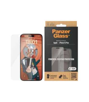 PanzerGlass Screen protector Apple IPhone 15 Plus Glass Transparent