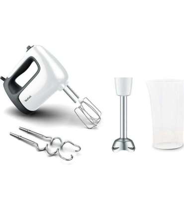 TEFAL Hand Mixer PrepMix+ HT462138 Hand Mixer 500 W Number of speeds 5 Turbo mode White