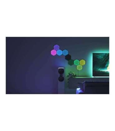 Nanoleaf|Shapes Black Hexagons Starter Kit (9 panels)|42 W|WiFi