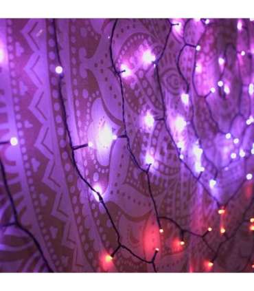 Twinkly|Strings Smart LED Lights 100 RGB (Multicolor), 8m, Black wire|RGB – 16M+ colors