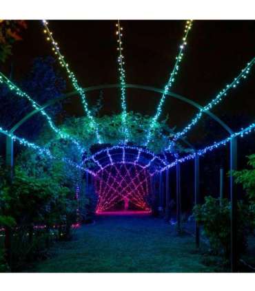 Twinkly|Strings Smart LED Lights 100 RGB (Multicolor), 8m, Black wire|RGB – 16M+ colors