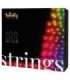 Twinkly|Strings Smart LED Lights 100 RGB (Multicolor), 8m, Black wire|RGB – 16M+ colors