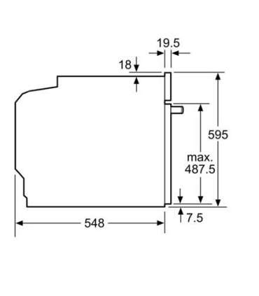 Bosch Oven HBG7721W1S 71 L Electric Pyrolysis Touch control Height 59.5 cm Width 59.4 cm White