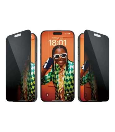 PanzerGlass Privacy Screen Protector Apple iPhone 15 Pro Max Tempered glass Black Ultra-Wide Fit W.