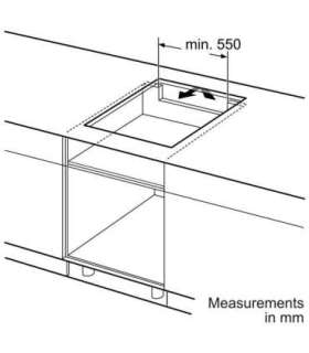 Bosch Hob PUE612BB1J Induction Number of burners/cooking zones 4 Touch Timer White