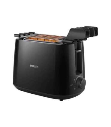 Philips Daily Collection Toaster HD2583/90 Number of slots 2 Housing material Plastic Black