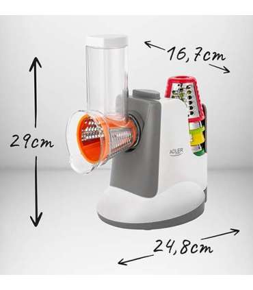 Adler Vegetable Slicer AD 4815 White/Grey 150 W