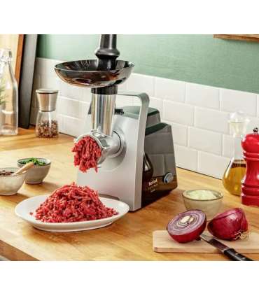 TEFAL Meat Grinder NE109838 Stainless Steel/Black 1400 W Number of speeds 1 Throughput (kg/min) 1.7