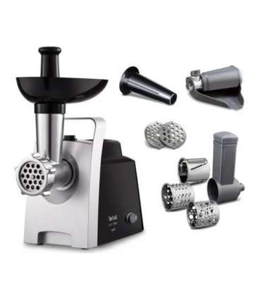 TEFAL Meat Grinder NE109838 Stainless Steel/Black 1400 W Number of speeds 1 Throughput (kg/min) 1.7