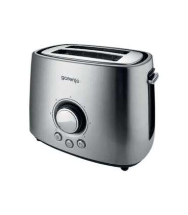 Gorenje Toaster T1000E Power 1000 W Number of slots 2 Housing material  Metal Stainless Steel