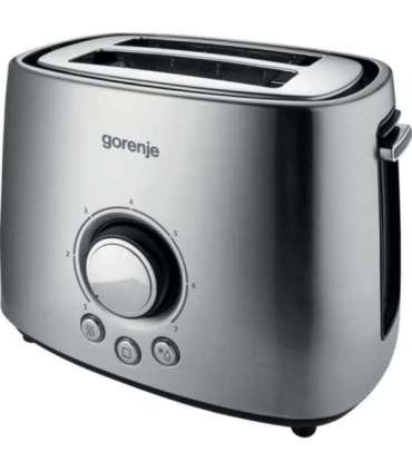 Gorenje Toaster T1000E Power 1000 W Number of slots 2 Housing material  Metal Stainless Steel