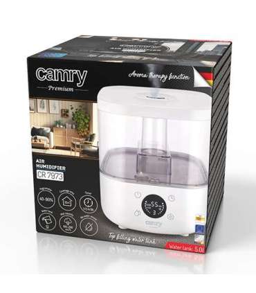 Camry CR 7973w Humidifier 23 W Water tank capacity 5 L Suitable for rooms up to 35 m² Ultrasonic |