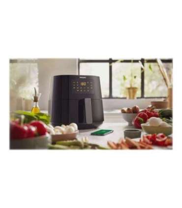 Philips Air Fryer Essential HD9280/70 Power 2000 W Capacity 6.2 L Rapid Air technology Black