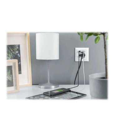 Digitus Safety Plug for Flush Mounting with 1 x USB Type-C, 1 x USB A