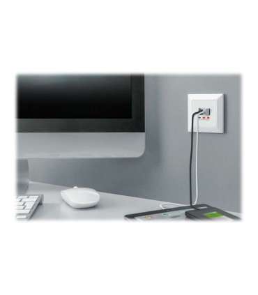 Digitus Socket with USB A & USB-C Ports, flush mounted