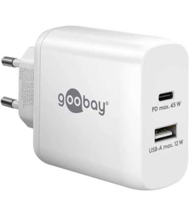 Goobay USB-C PD Dual Fast Charger (45 W) 65412 N/A