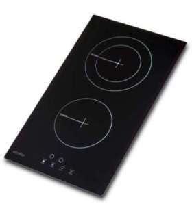 Simfer Hob H3.020.DEBSP Vitroceramic Number of burners/cooking zones 2 Touch Black