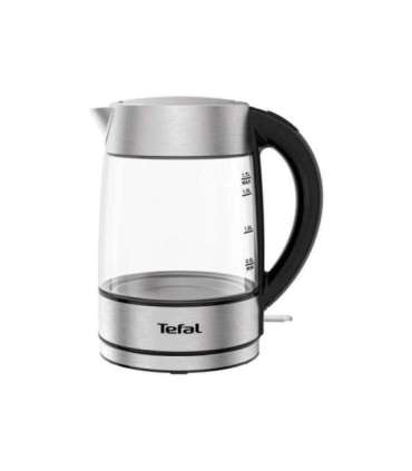 TEFAL Kettle KI772D Electric 2400 W 1.7 L Glass 360° rotational base Stainless Steel/Black