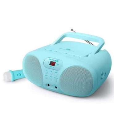 Muse Portable Sing-A-Long Radio CD Player MD-203 KB AUX in CD player FM radio