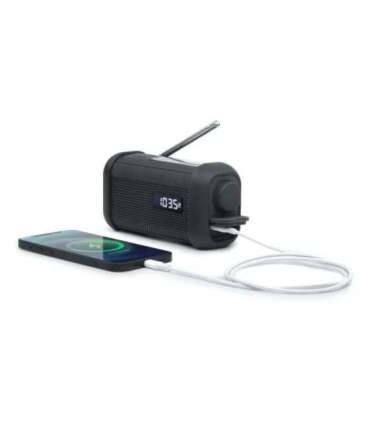 Muse Portable Solar Radio with Crank and Flashlight MH-08 MB AUX in Bluetooth FM radio