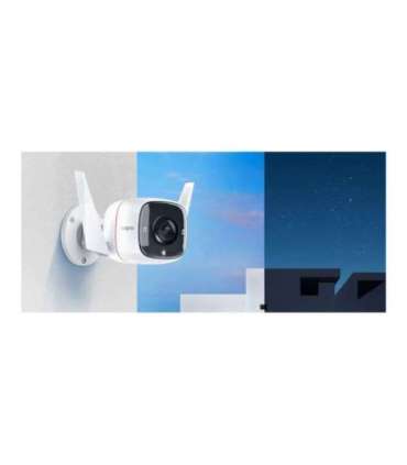TP-LINK Outdoor Security Wi-Fi Camera TC65 Bullet 3 MP 3.89 mm/F2.2 H.264 Micro SD, Max. 128GB