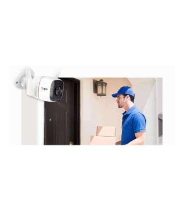 TP-LINK Outdoor Security Wi-Fi Camera TC65 Bullet 3 MP 3.89 mm/F2.2 H.264 Micro SD, Max. 128GB
