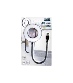 Gembird NL-LEDRING-01 USB LED ring light White 6500K N/A
