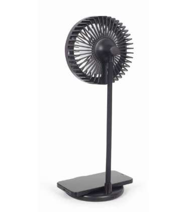 Gembird TA-WPC10-LEDFAN-01 Desktop Fan With Lamp And Wireless Charger N/A Phone or tablet with built-in Qi