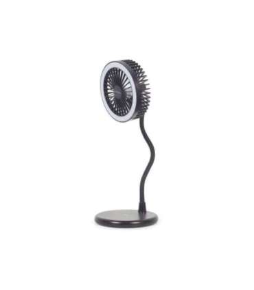 Gembird TA-WPC10-LEDFAN-01 Desktop Fan With Lamp And Wireless Charger N/A Phone or tablet with built-in Qi
