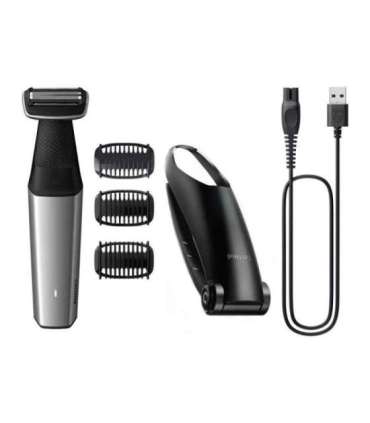 Philips Hair clipper for body BG5021/15 Cordless Wet & Dry Number of length steps 3 Silver/Black
