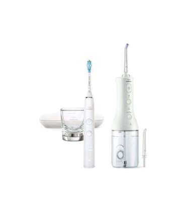 Philips HX3886/41 Sonicare DiamondClean Oral irrigator + Electric toothbrush, White Philips