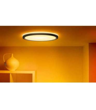 WiZ Smart WiFi SuperSlim Ceiling 545mm, Black 32 W 2200-6500 K (RGB)