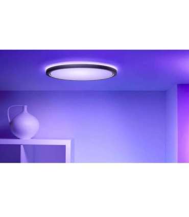 WiZ Smart WiFi SuperSlim Ceiling 545mm, Black 32 W 2200-6500 K (RGB)