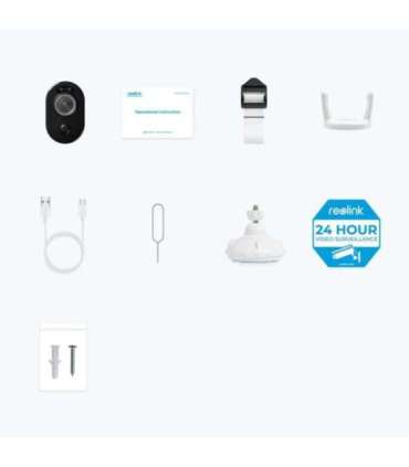 Reolink Smart Wire-Free Camera with Motion Spotlight Argus Series B330 Bullet 5 MP Fixed IP65 H.265 |