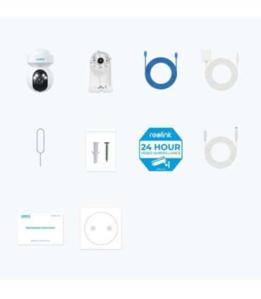 Reolink 4K Smart WiFi Camera with Auto Tracking E Series E560 PTZ 8 MP 2.8-8mm IP65 H.265 Micro SD, Max.