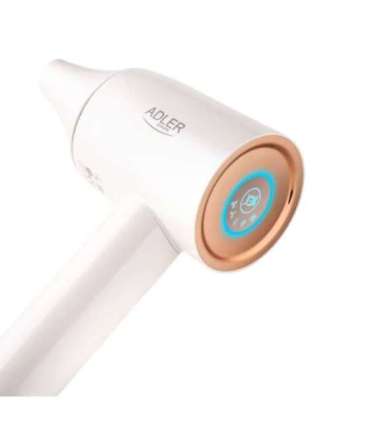 Adler Hair Dryer SUPERSPEED AD 2272 1800 W Number of temperature settings 3 Ionic function White